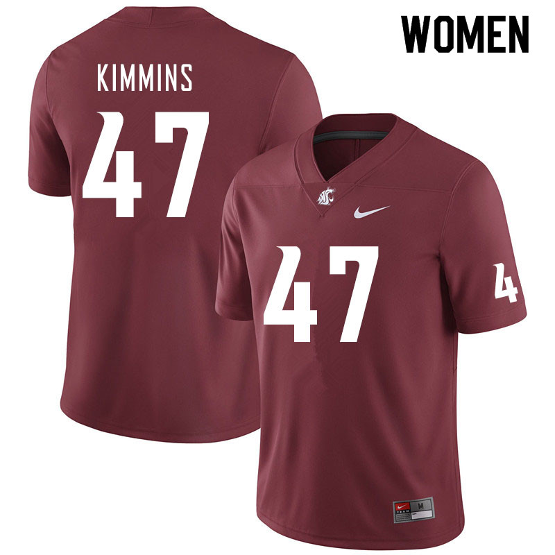 Women #47 Henry Kimmins Washington State Cougars College Football Jerseys Sale-Crimson - Click Image to Close